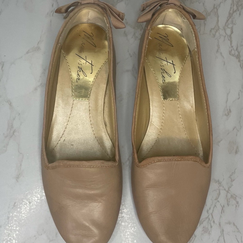 Marc Fisher Rose Flats with Bow